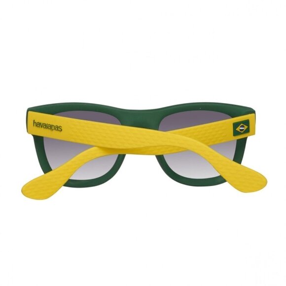 NWOT Havaianas green frame, yellow temples & brownish lens sunglasses - Picture 3 of 8